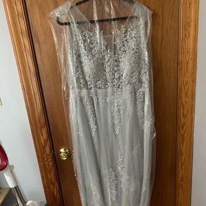 Silver Prom Dress